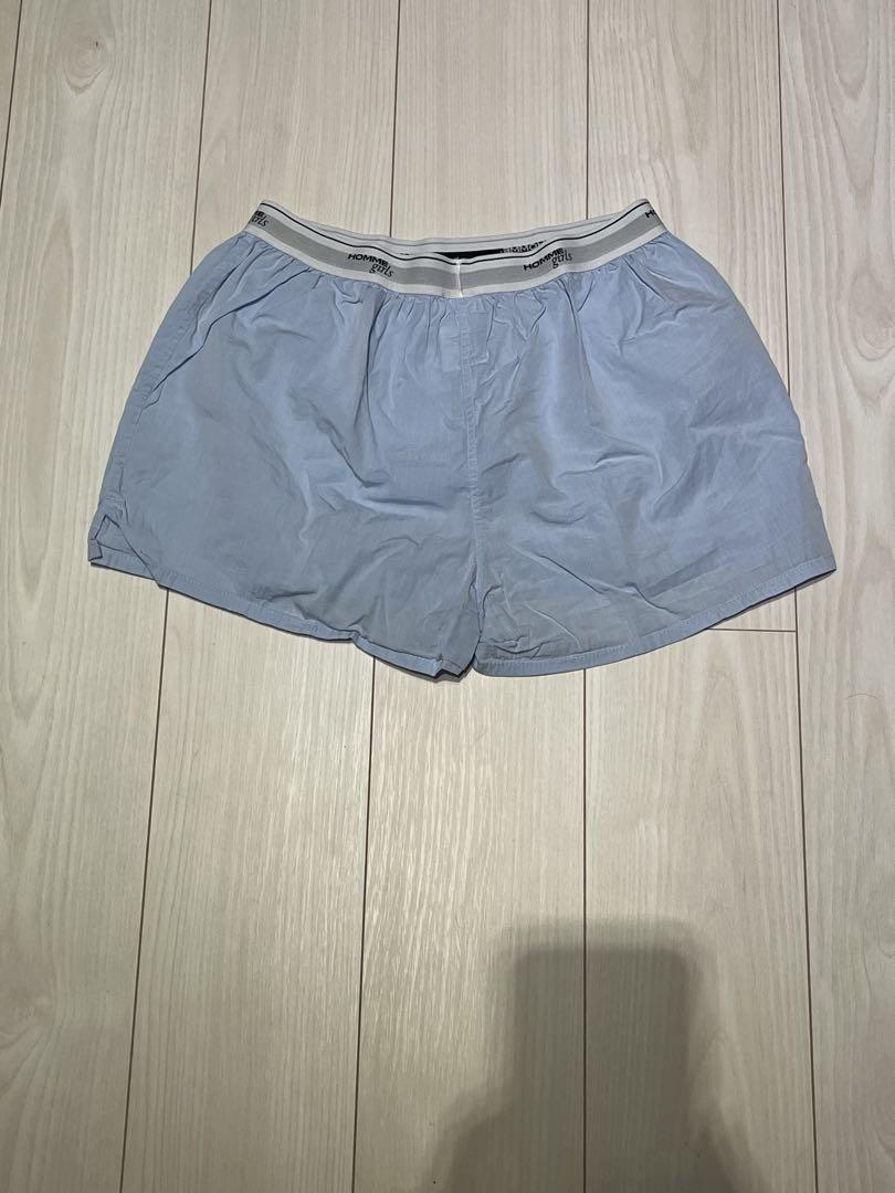パンツ homme girls boxer short pants blue