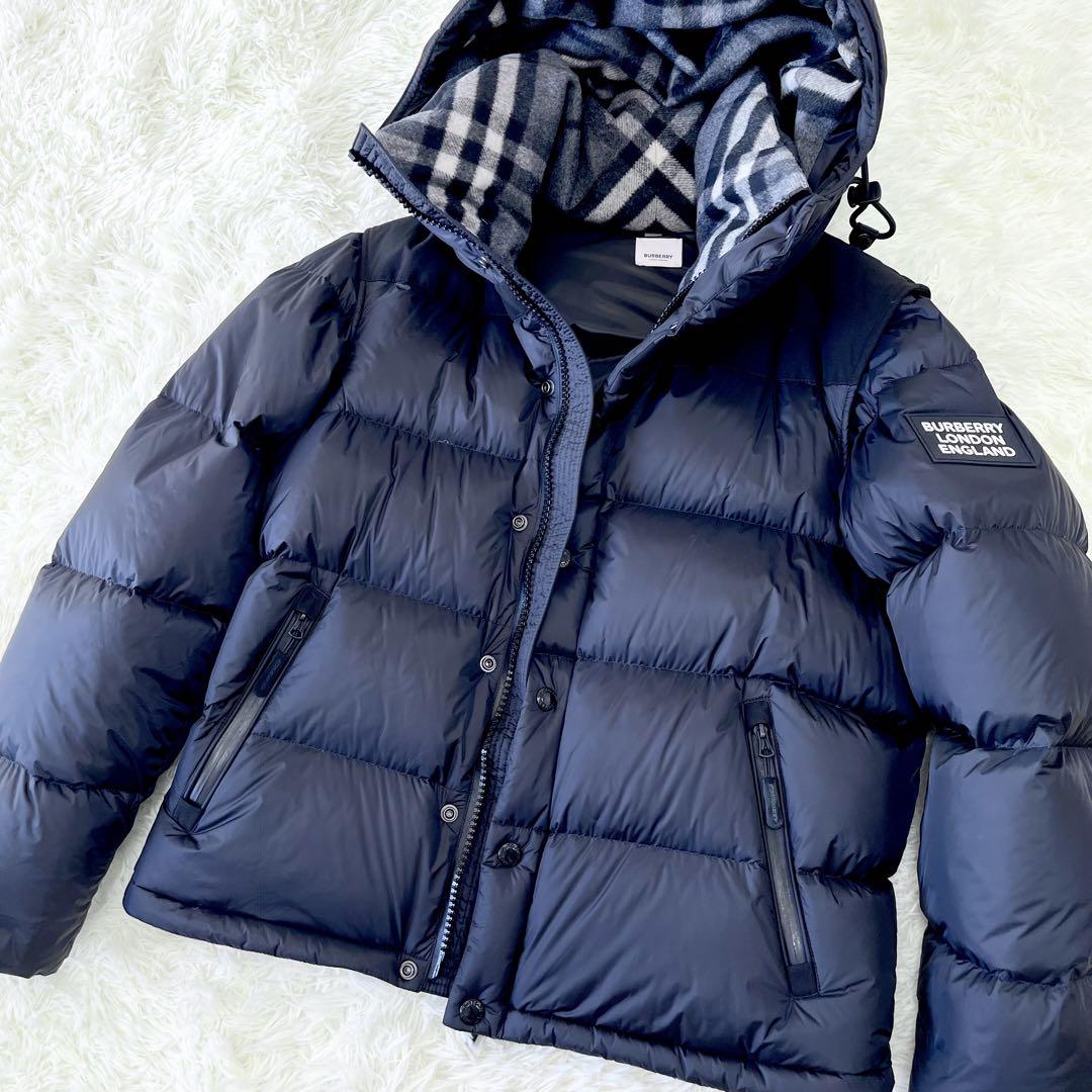 交換無料！ 極美品】BURBERRY 現行 デタッチャブルスリーブダウン LOCKWELL ジャケット・アウター
