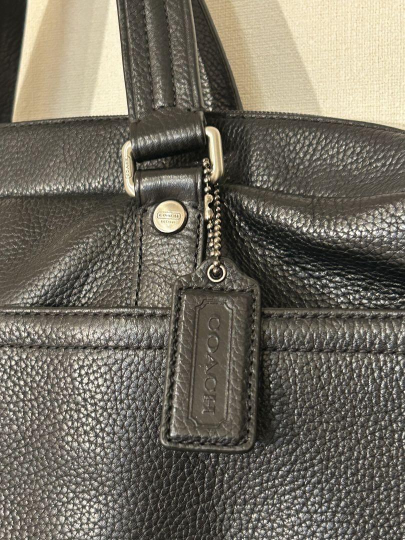 COACH 黒 レザー ビジネスバッグ COACH ビジネスバッグ 黒 レザー