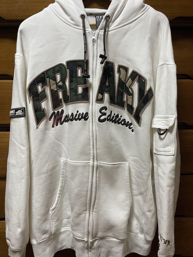 ☆90s フリーキー ジップ パーカーホワイトXL 5,800円