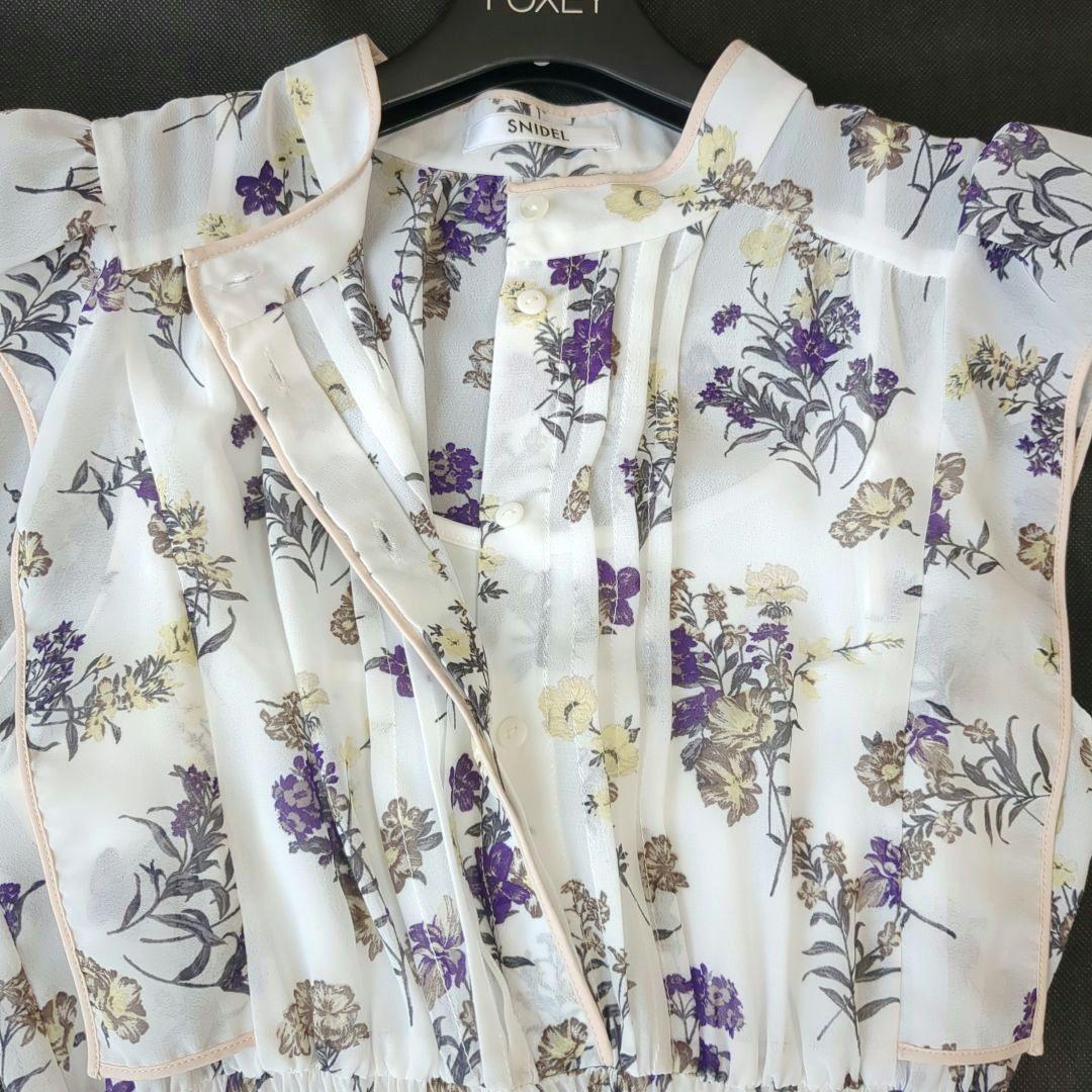 【美品】SNIDEL スナイデル 24春夏 バイカラープリーツ ワンピース L 【美品】SNIDEL スナイデル 24春夏 バイカラープリーツ ワンピース L
