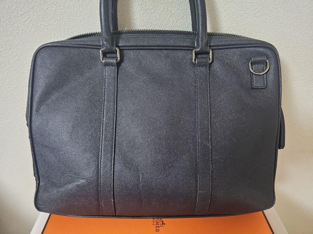 BURBERRY ネイビー ビジネスバッグ
