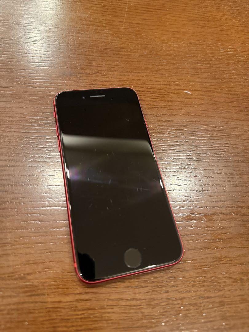 美品　iPhone SE 64GB レッド　赤　判定◯ SIMロック解除
