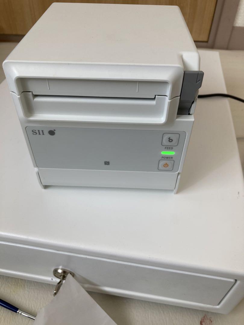 SII　セイコー　サーマルプリンター＆ドロアー　RP-F10エアレジ黒【中古品】 美品 SII セイコー プリンター ドロアーRP-F10ブラック 黒