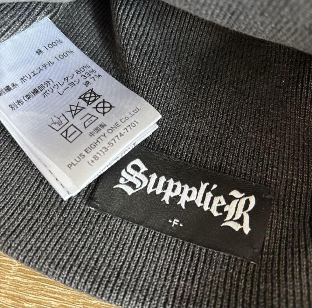 SUPPLIER サプライヤー STUDS CROSS BEANIE ビーニー