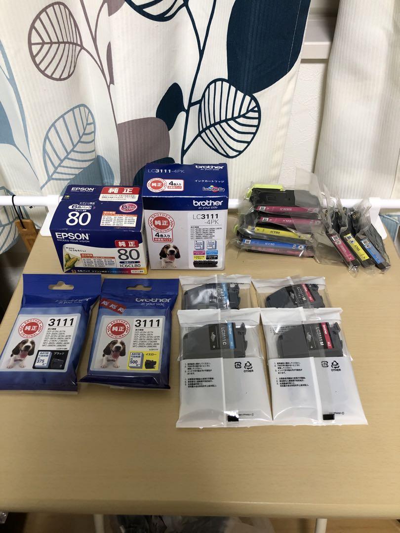 EPSON 80 & Brother LC3111 インクカートリッジセット他