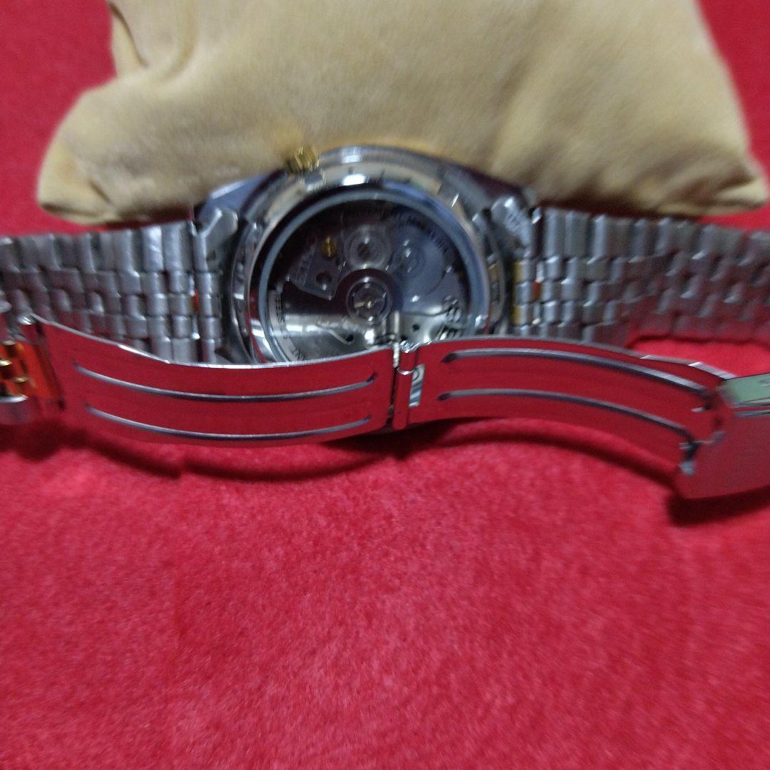 新品同様】 SEIKO セイコーファイブ 裏スケルトン コンビ