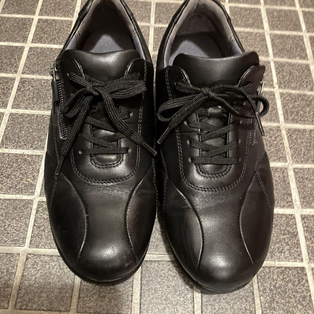 アシックス　靴　ブラック　24.5㎝　中古