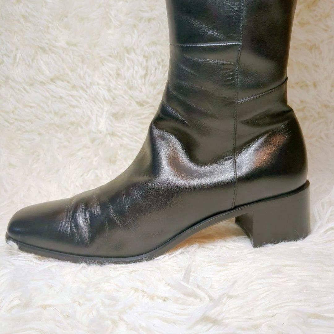 美品 MARGARET HOWELL idea (23) 黒 ロングブーツ 美品 MARGARET HOWELL idea (23) ロングブーツ 黒 - メルカリ