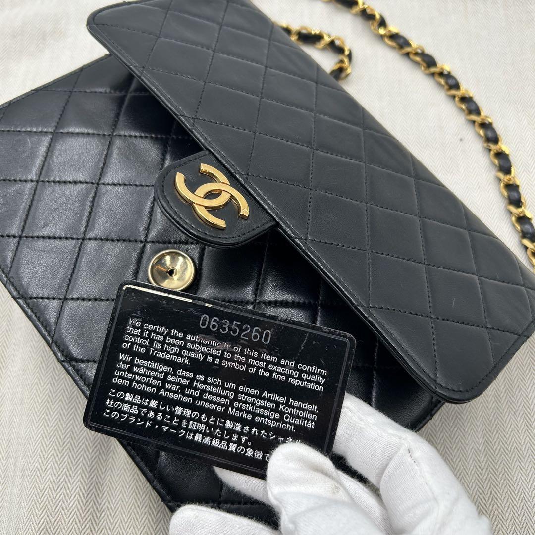 ❣️シャネル❣️CHANELマトラッセ シングルフラップ♪チェーンショルダーCC