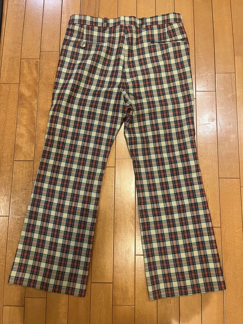 70s リーバイス スラックス フレア チェック panatela