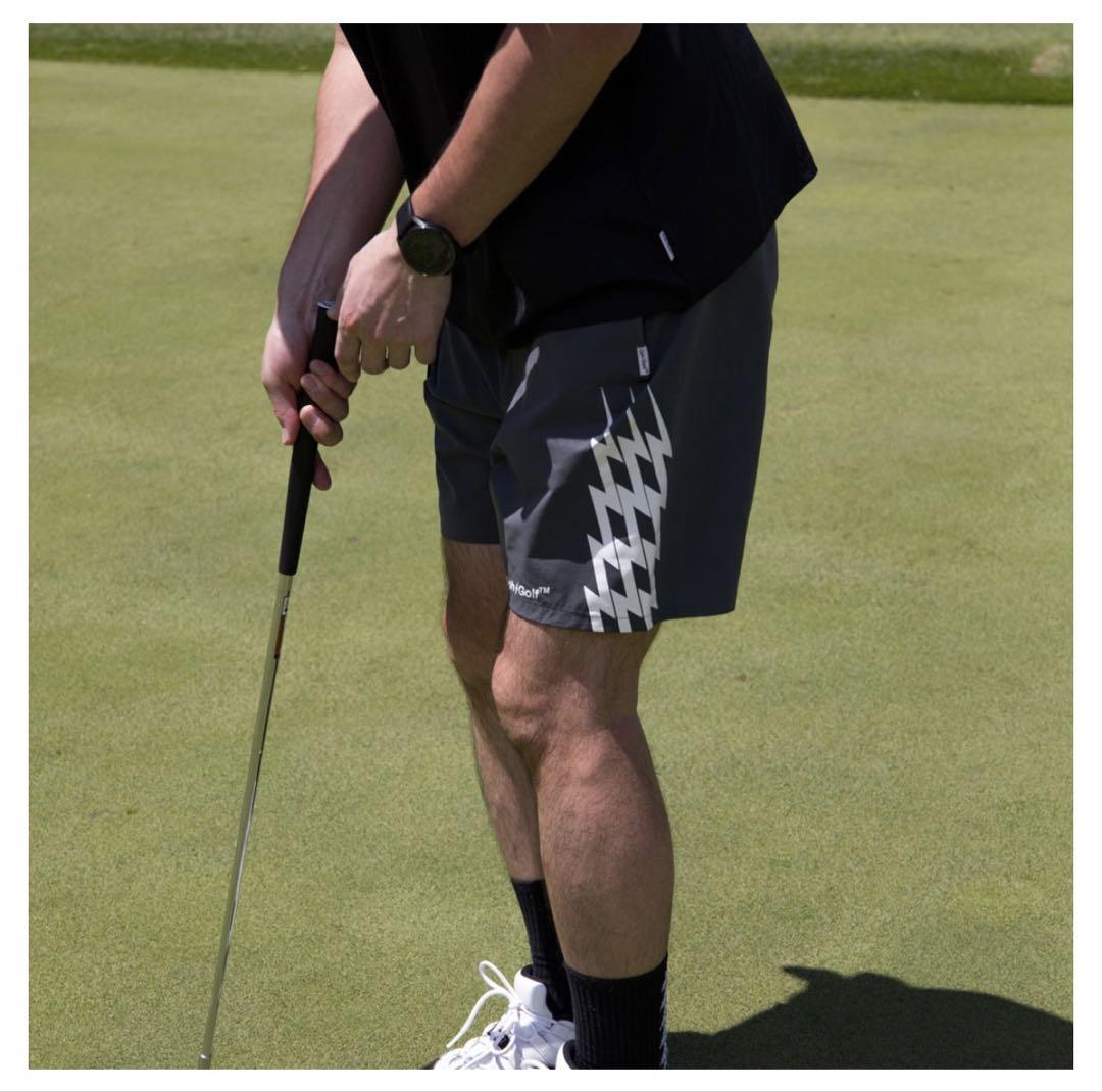 CPH GOLF THUNDER STRIPES ハーフパンツ【グレー】