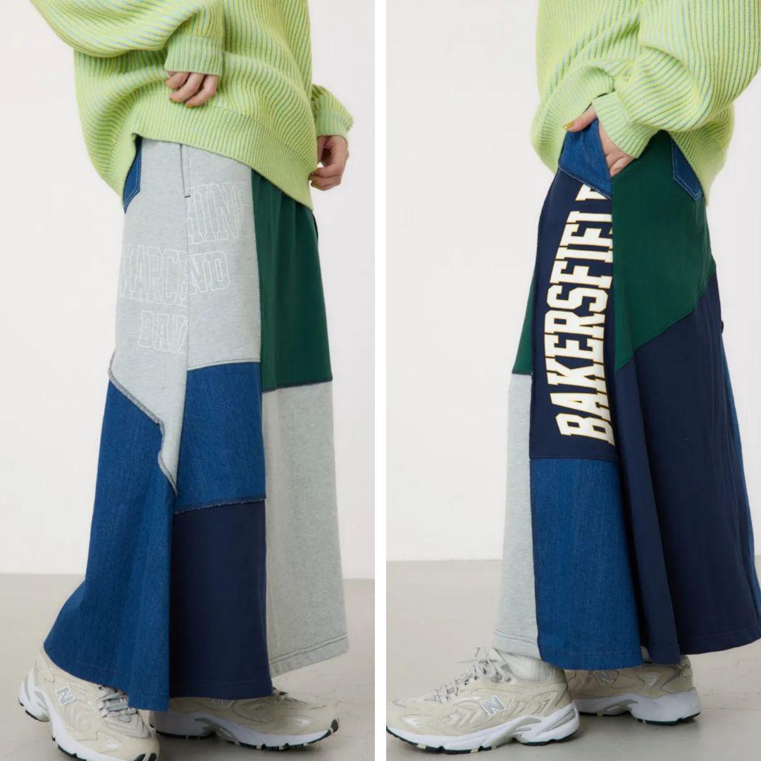 RCWB カスタムcollegeマキシスカート