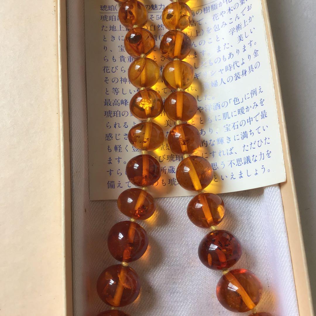 SELECT JEWELRY 琥珀 コハク ネックレス 琥珀 レディース