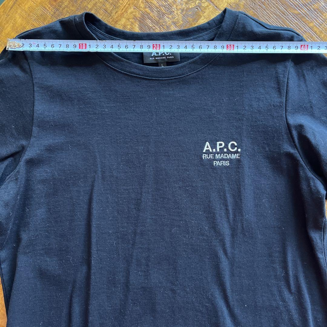 【新品未使用】A.P.C/Rue Madame Tシャツ/黒/Lサイズ