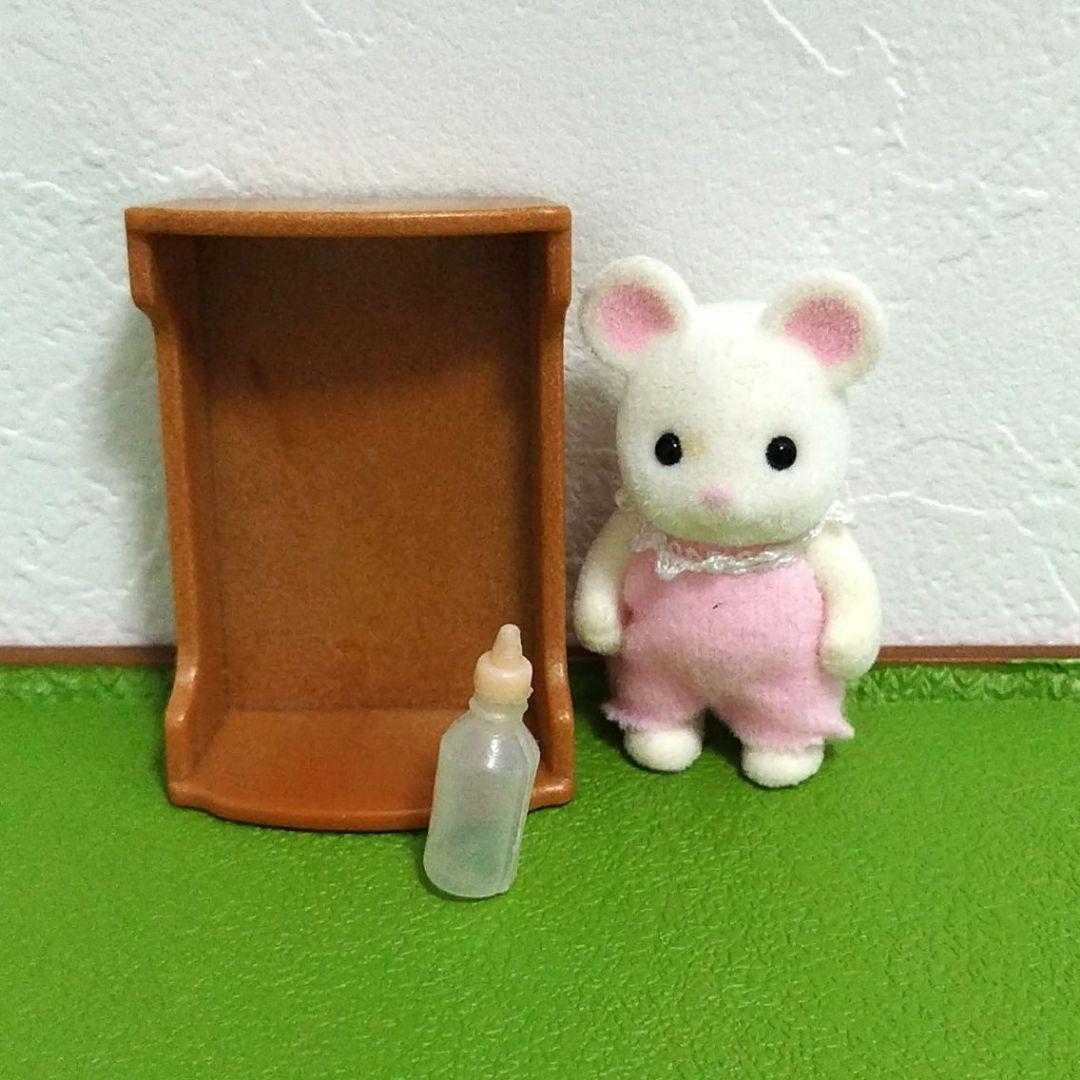 シルバニア ねずみ しろネズミ 赤ちゃん 海外版 ホワイトマウス