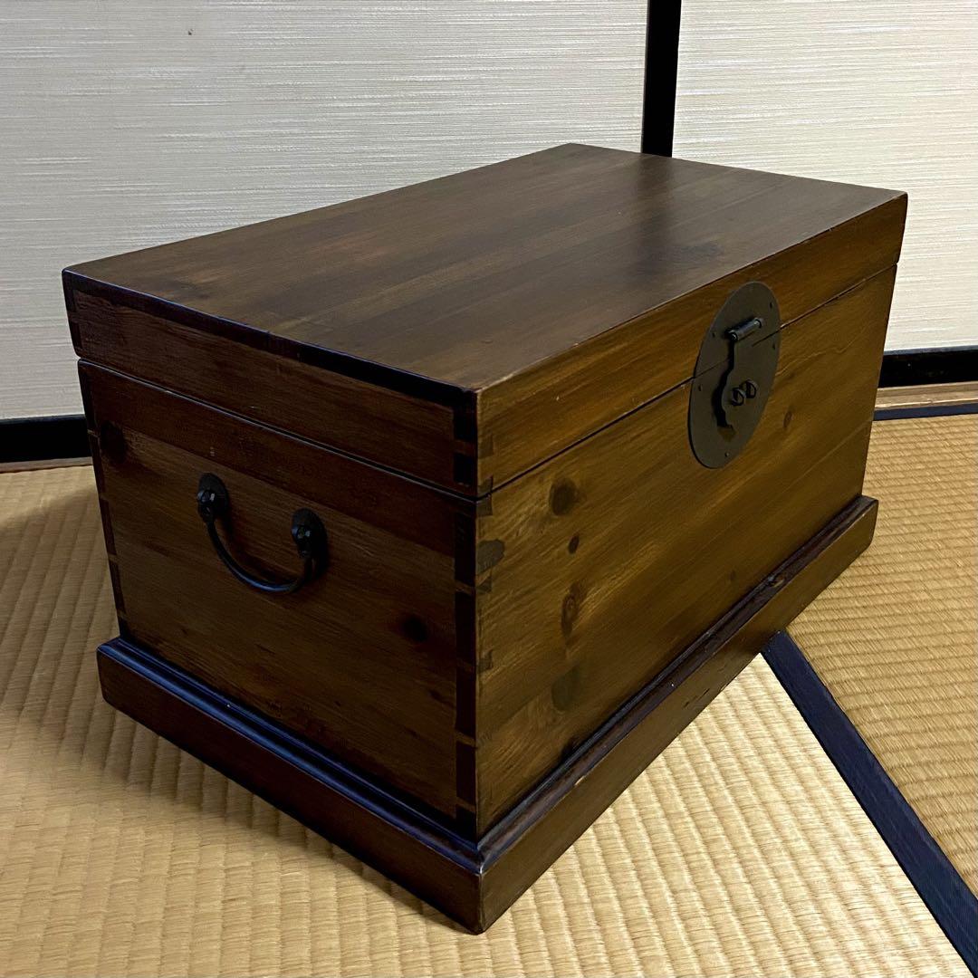 昭和レトロ　当時物　小箪笥　ビンテージ家具　木組み　取っ手付き 昭和レトロ 当時物 小箪笥 ビンテージ家具 木組み 取っ手付き