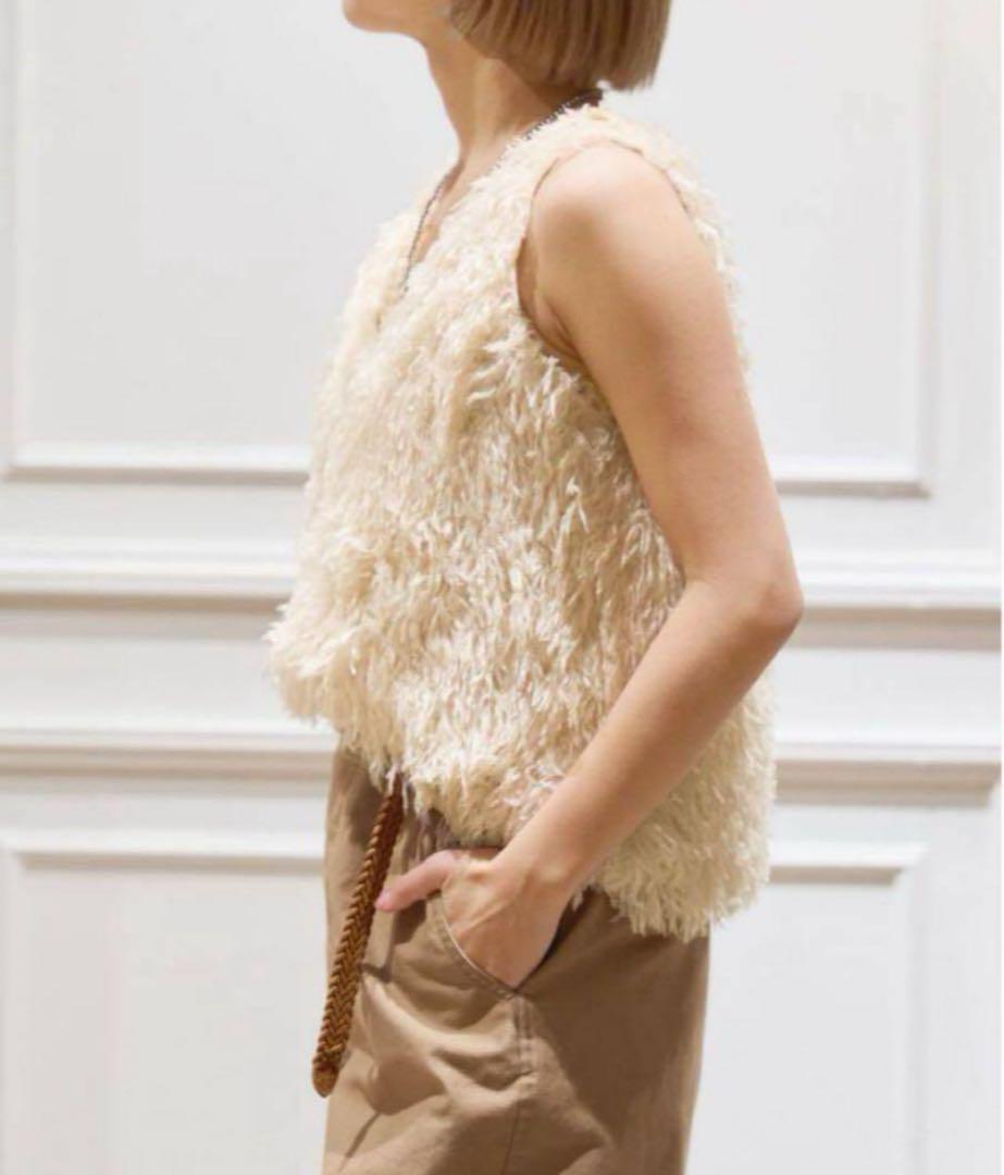 IENA LA BOUCLE フェザーヤーンベスト 24SS