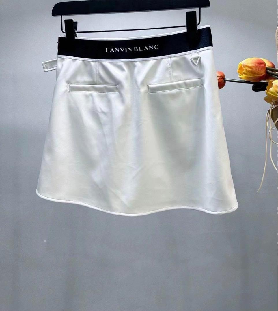 新品☞ランビンブラン【白／M】 Lanvin韓国　ゴルフ★ミニスカート