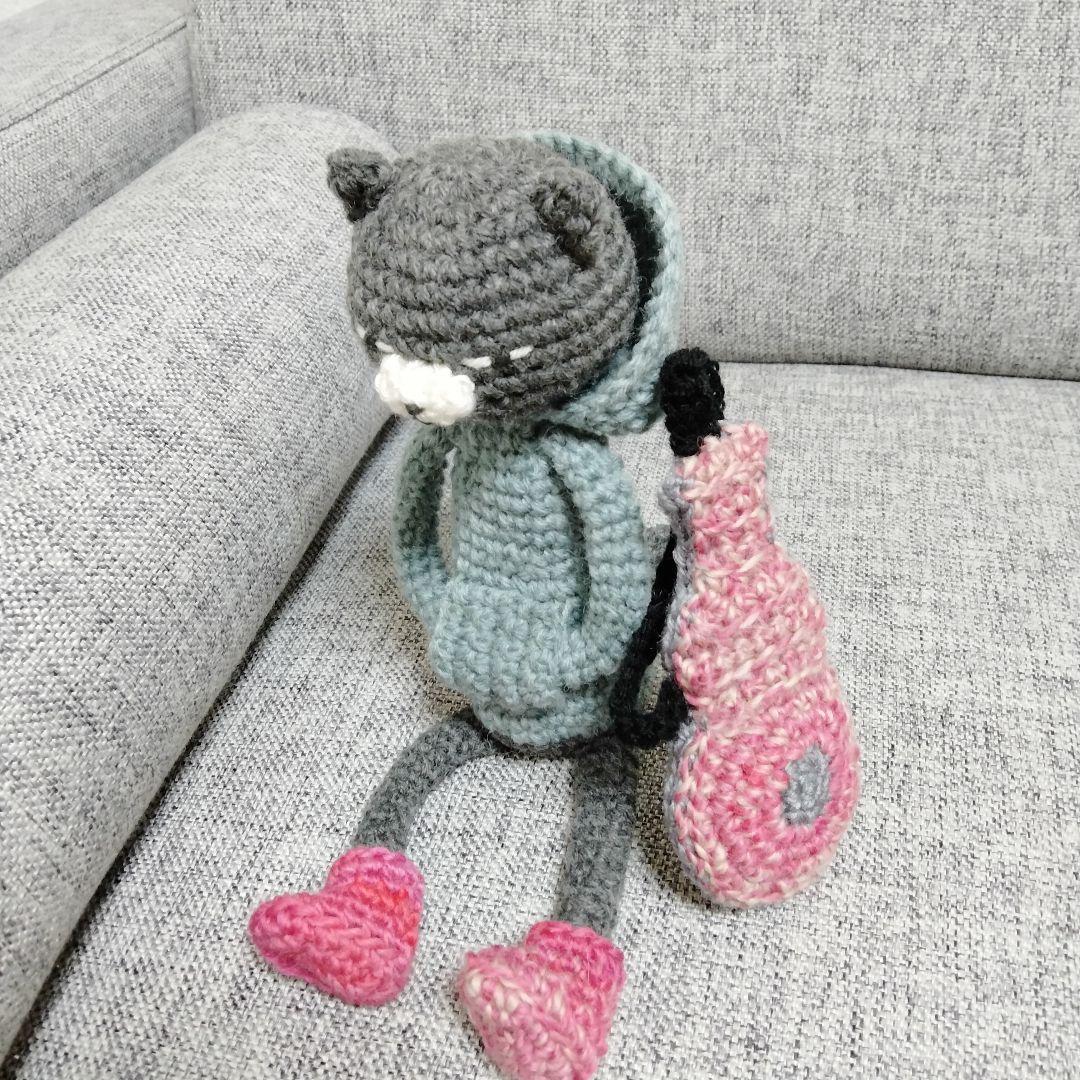 あみぐるみ ハンドメイド 雑貨 パーカー ブーツ ねこ