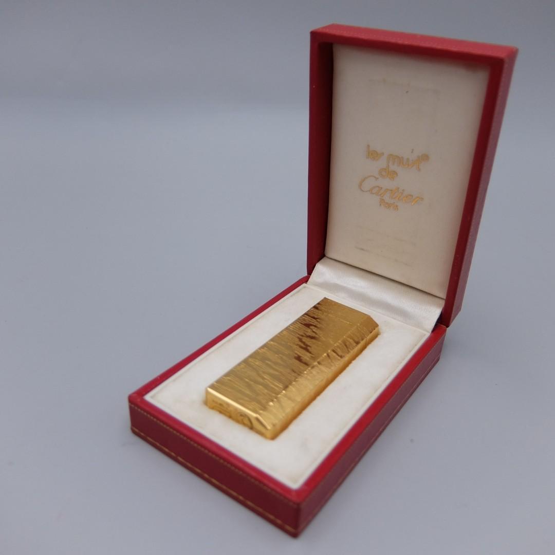 カルティエ オイルライター 箱付き ゴールドカラー Cartier