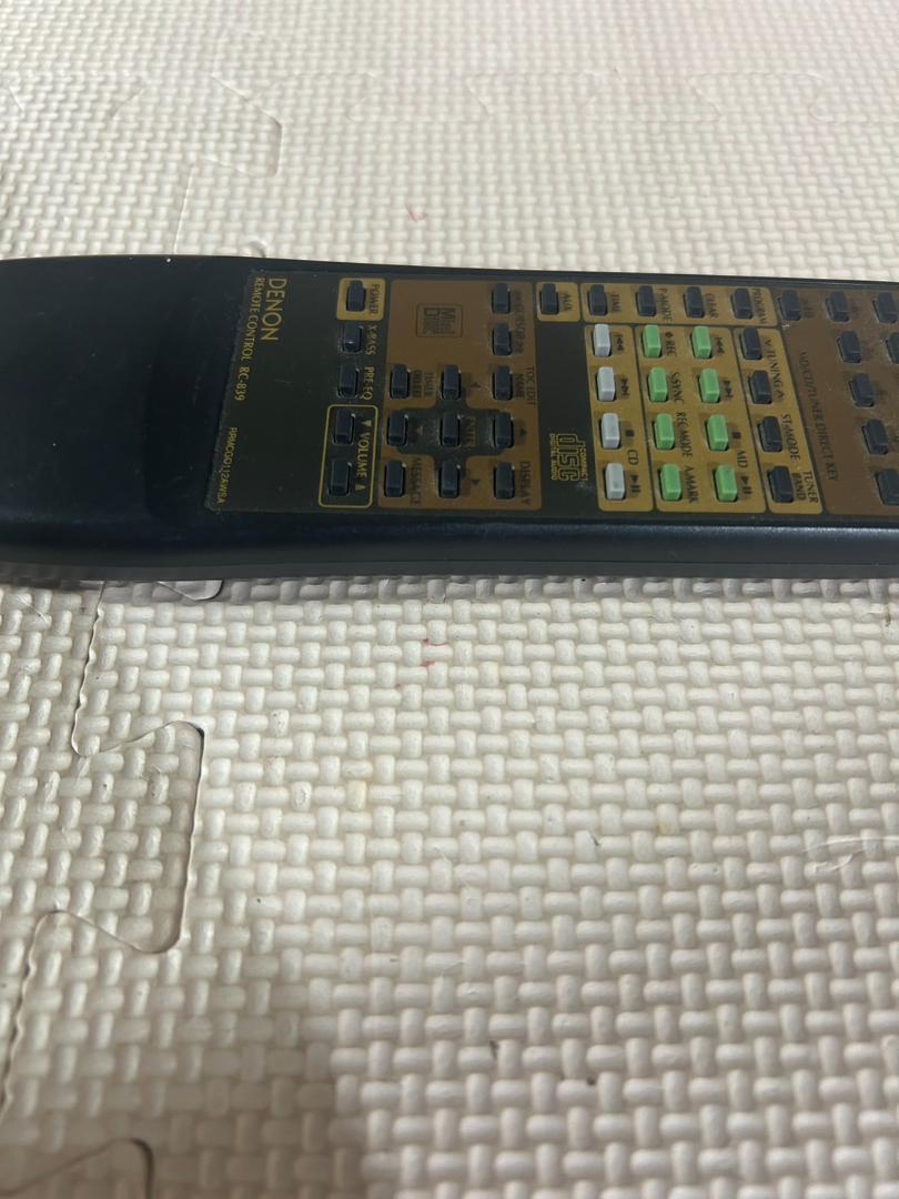 限定アウトレットセール：通販 赤外線のみ確認☆DENON☆RC-839☆オーディオリモコン☆現状品 テレビ