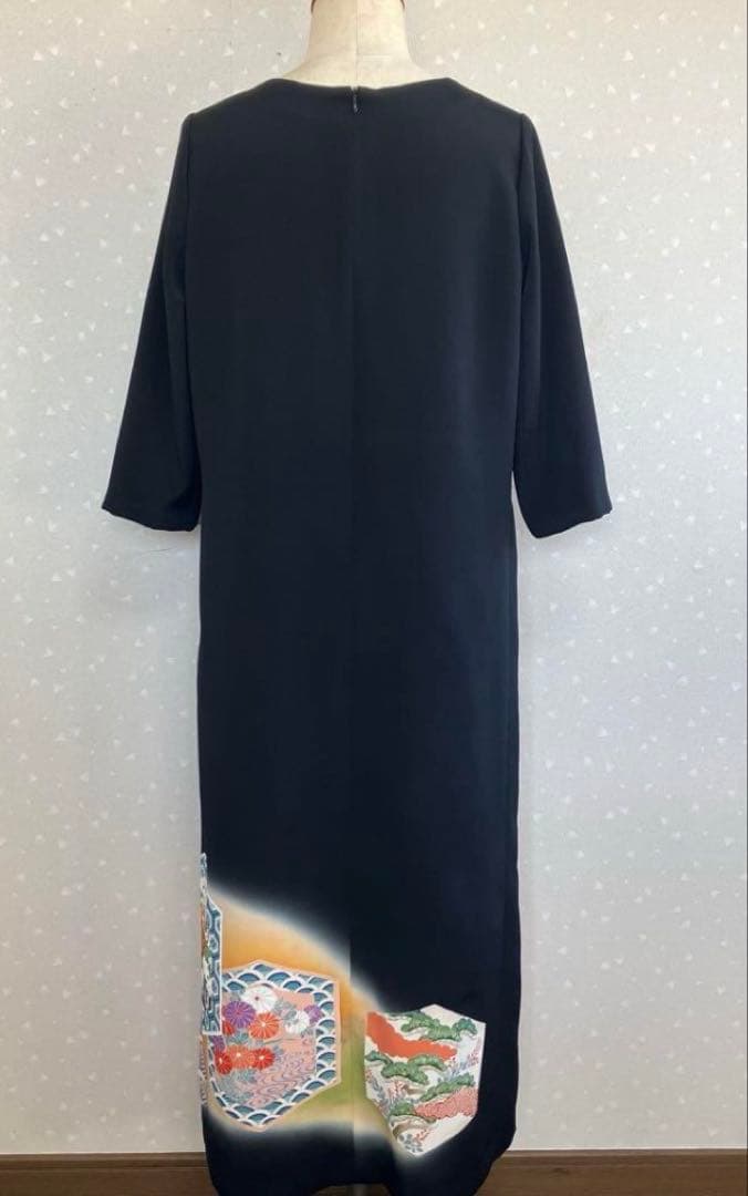 No.91留袖ドレスワンピースM〜L11号七分袖