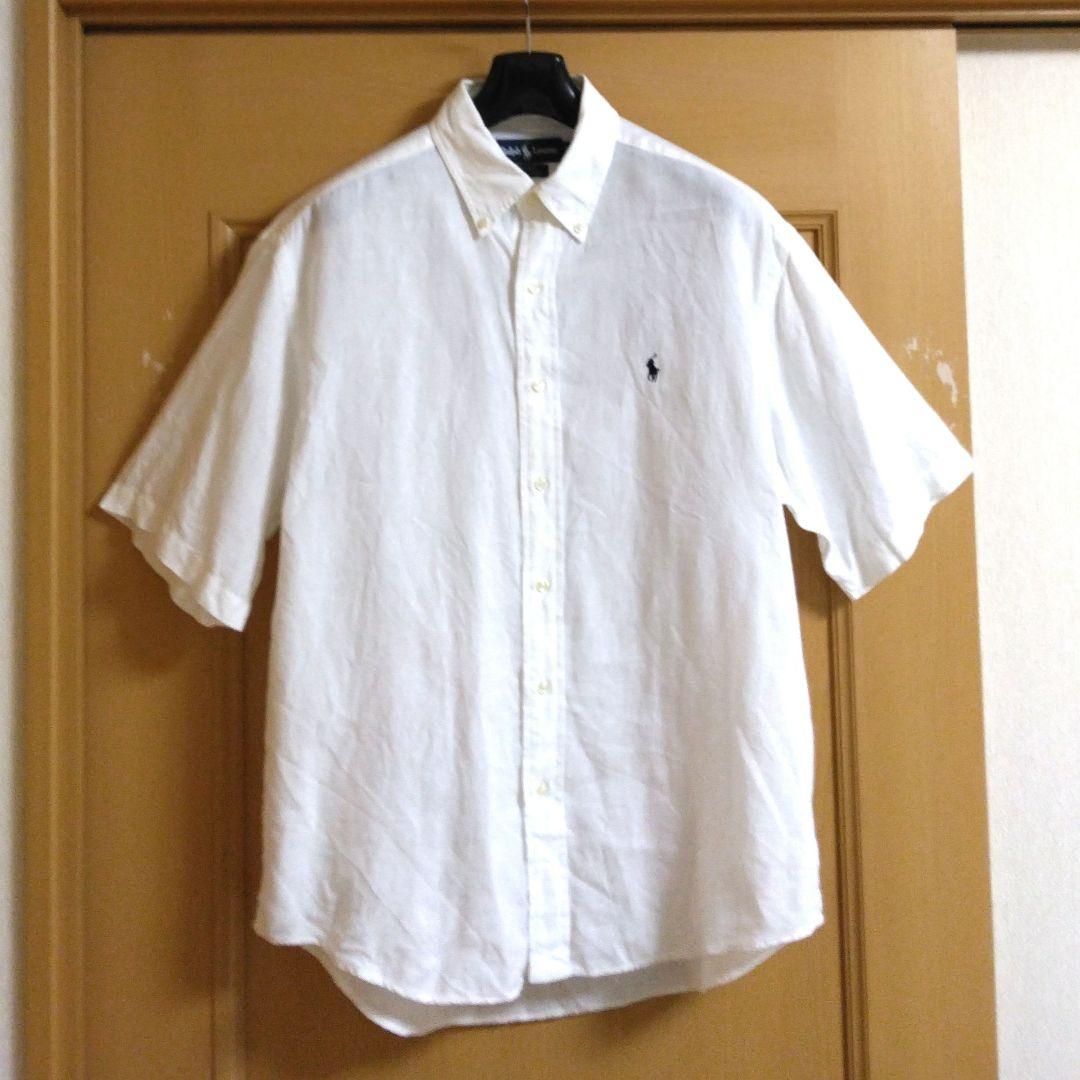 ラルフローレン リネン LINEN ボタンダウン シャツ 国内正規