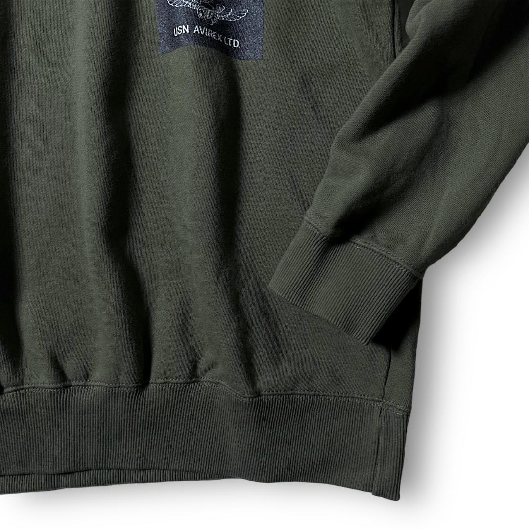 XL アヴィレックス TOP GUN CREW NECK SWEAT オリーブ系 - メルカリ