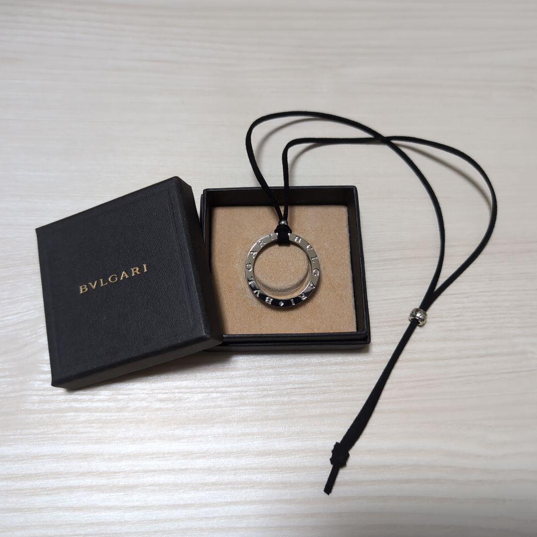 バーゲンで 美品 送料無料 ボックス キーリングネックレス ブルガリ BVLGARI 小物