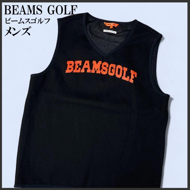 BEAMS GOLF ビームスゴルフ 蓄熱 ベスト ブラック オレンジ L
