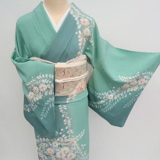 ｍ2077＊美品 正絹 辻が花 絞り 手縫い仕立て 訪問着 m2077＊美品 正絹 辻が花 絞り 手縫い仕立て 訪問着 - メルカリ