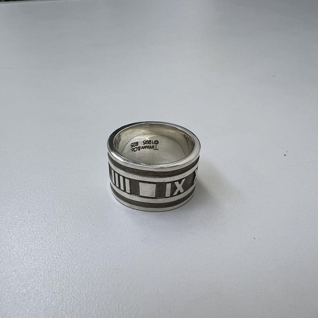【値下げ】TIFFANY&Co. アトラス　ワイド　S925　10号