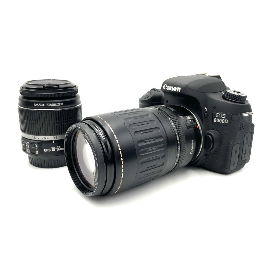 超望遠ダブルレンズ】Canon EOS 8000D Wi-Fi機能搭載