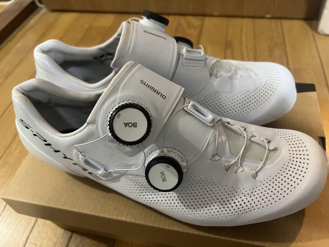 SHIMANO S-PHYRE ホワイトシューズ EU41.5ワイド - メルカリ