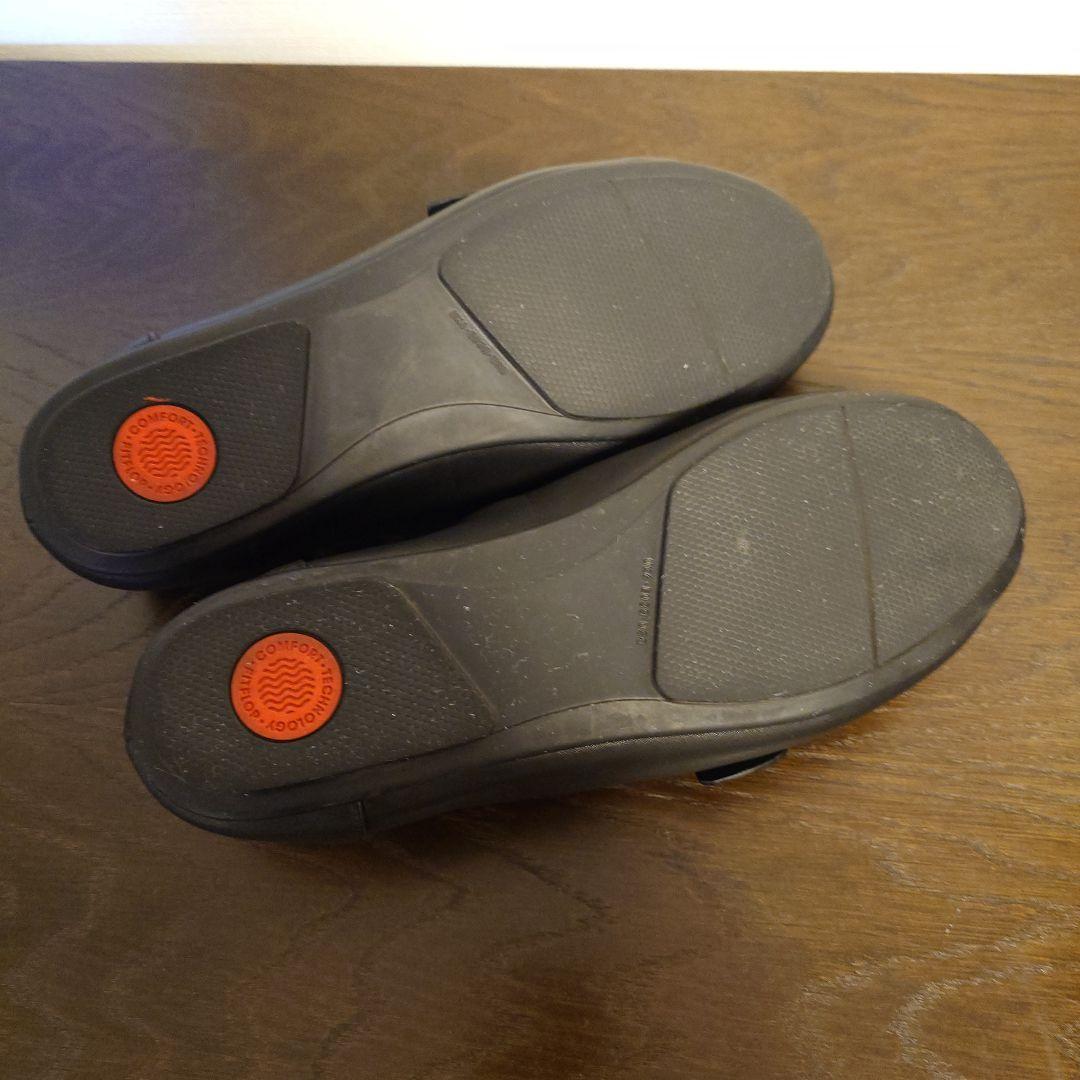 美品【fitflop】ALLEGRO フリンジ バックル ローファー 現行品