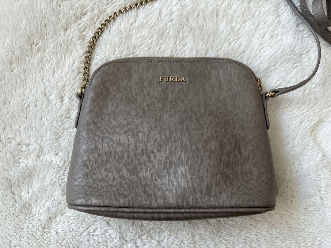 ☆未使用☆FURLA フルラ MIKYチェーンショルダーバッグ　グレージュ