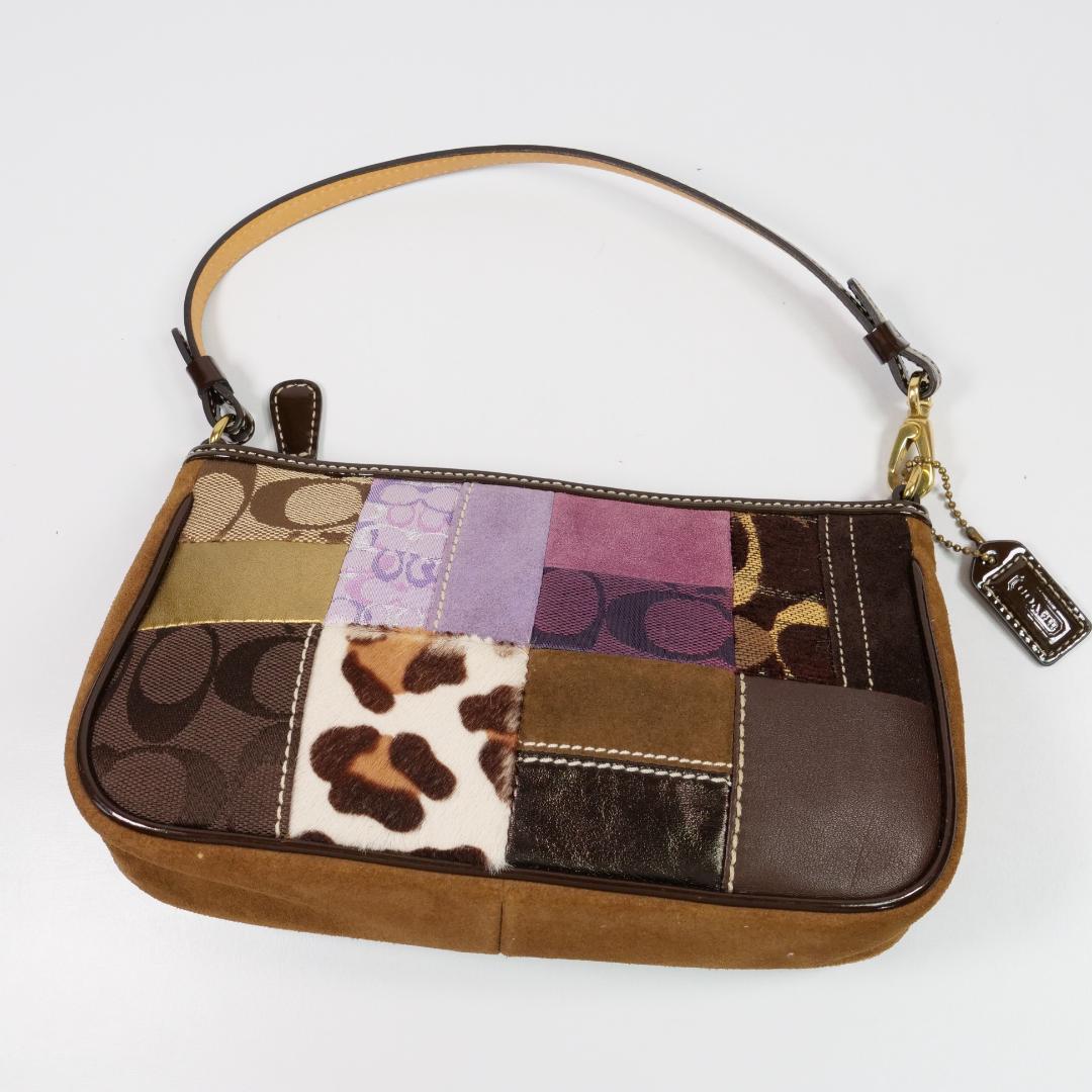 希少極美品✨コーチ ショルダーバッグ アクセサリーポーチ パッチワーク
