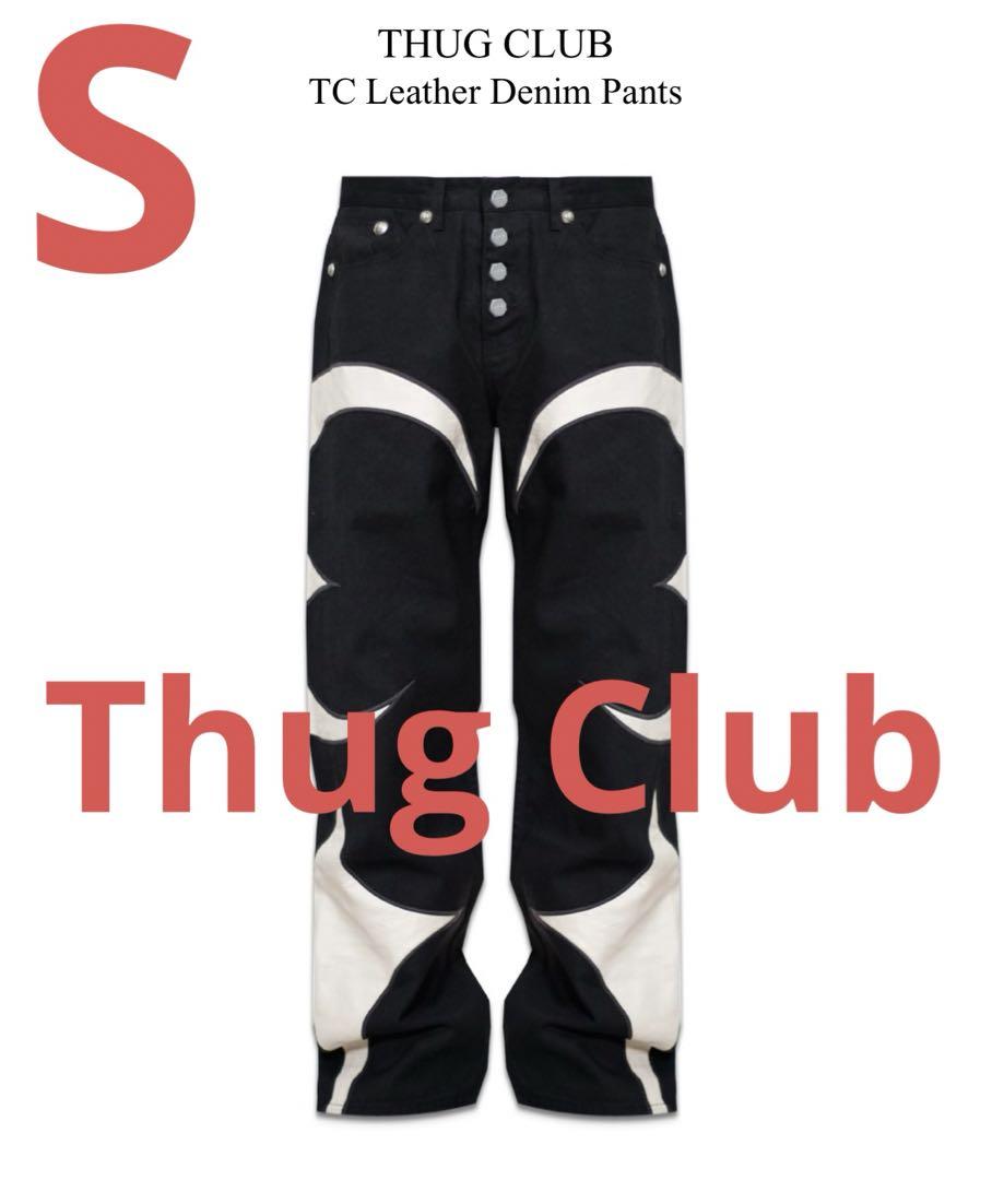 【S】THUG CLUB TC LEATHER DENIM PANTS デニム