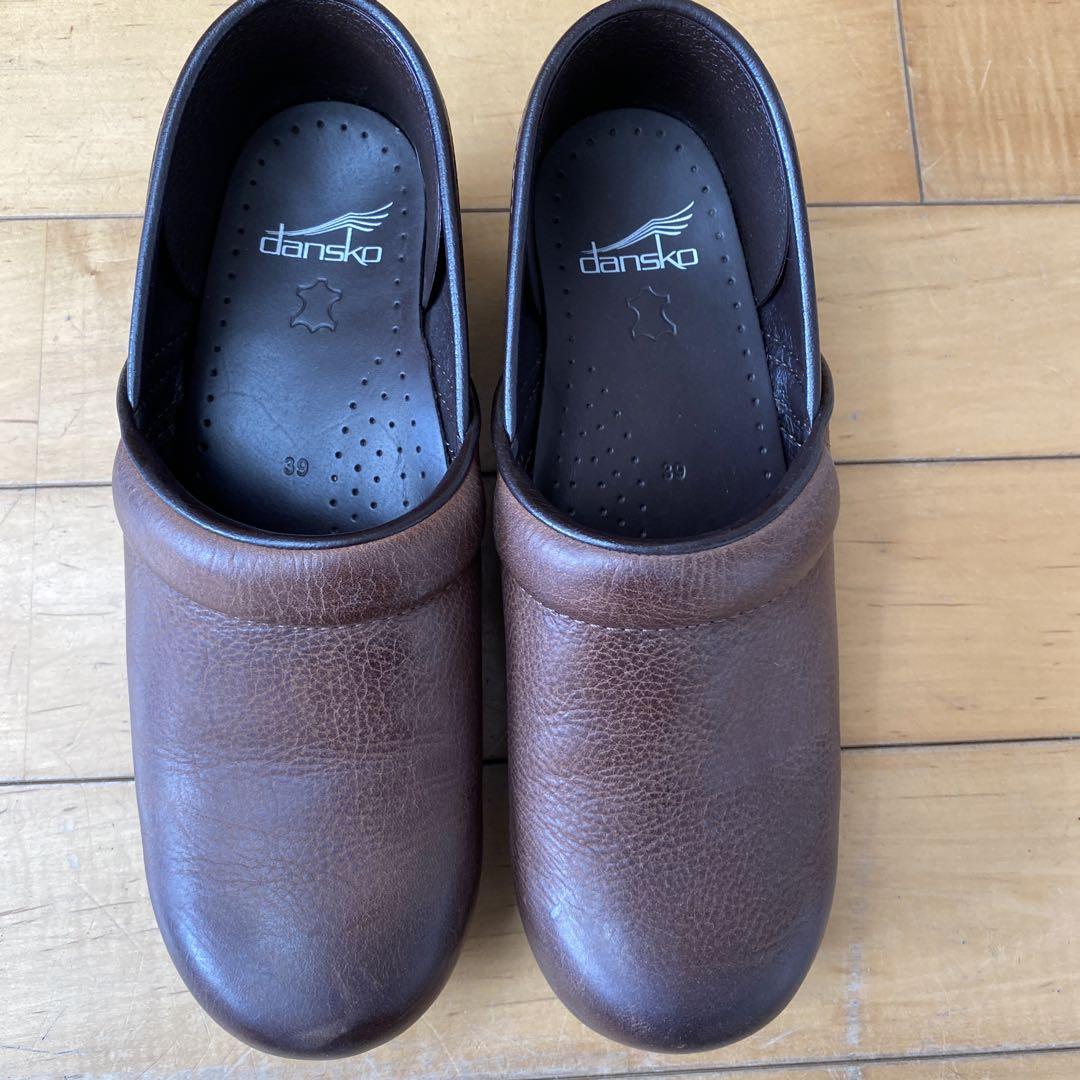 【美品】dansko 39 サボ ブラウン 約25㎝ レディース
