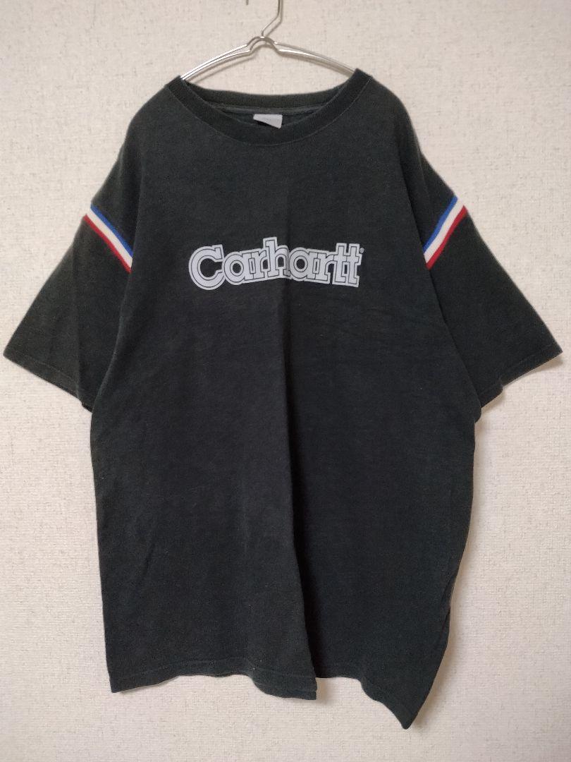 カーハート　Tシャツ 半袖スウェット　2XL XXL ロゴ　ブラック