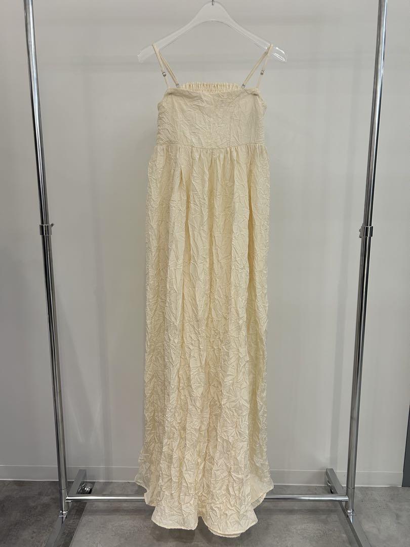 リトルスージー　WRINKLE SATIN VOLUME FLARE DRESS リトルスージー WRINKLE SATIN VOLUME FLARE DRESS