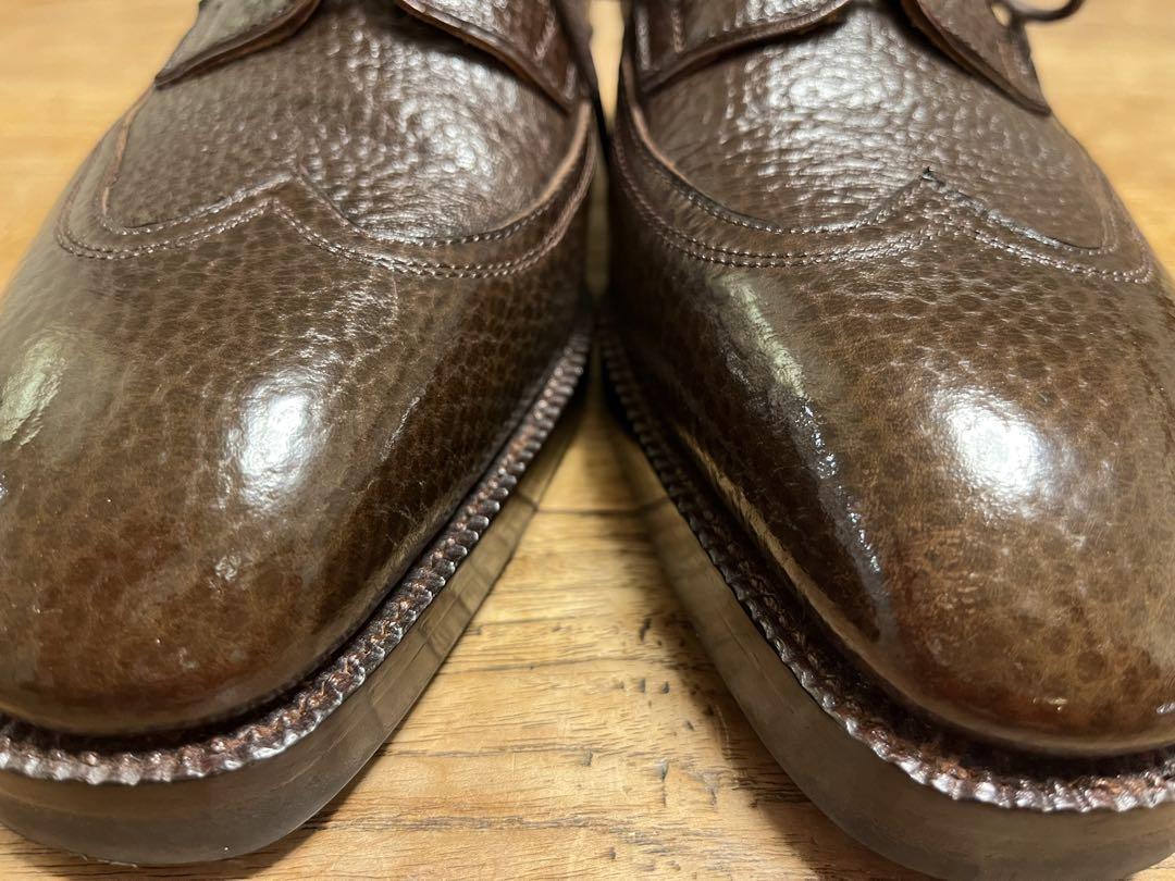 WINSON×田中十靴店 ロングウィング 40 UK7 ダークブラウン