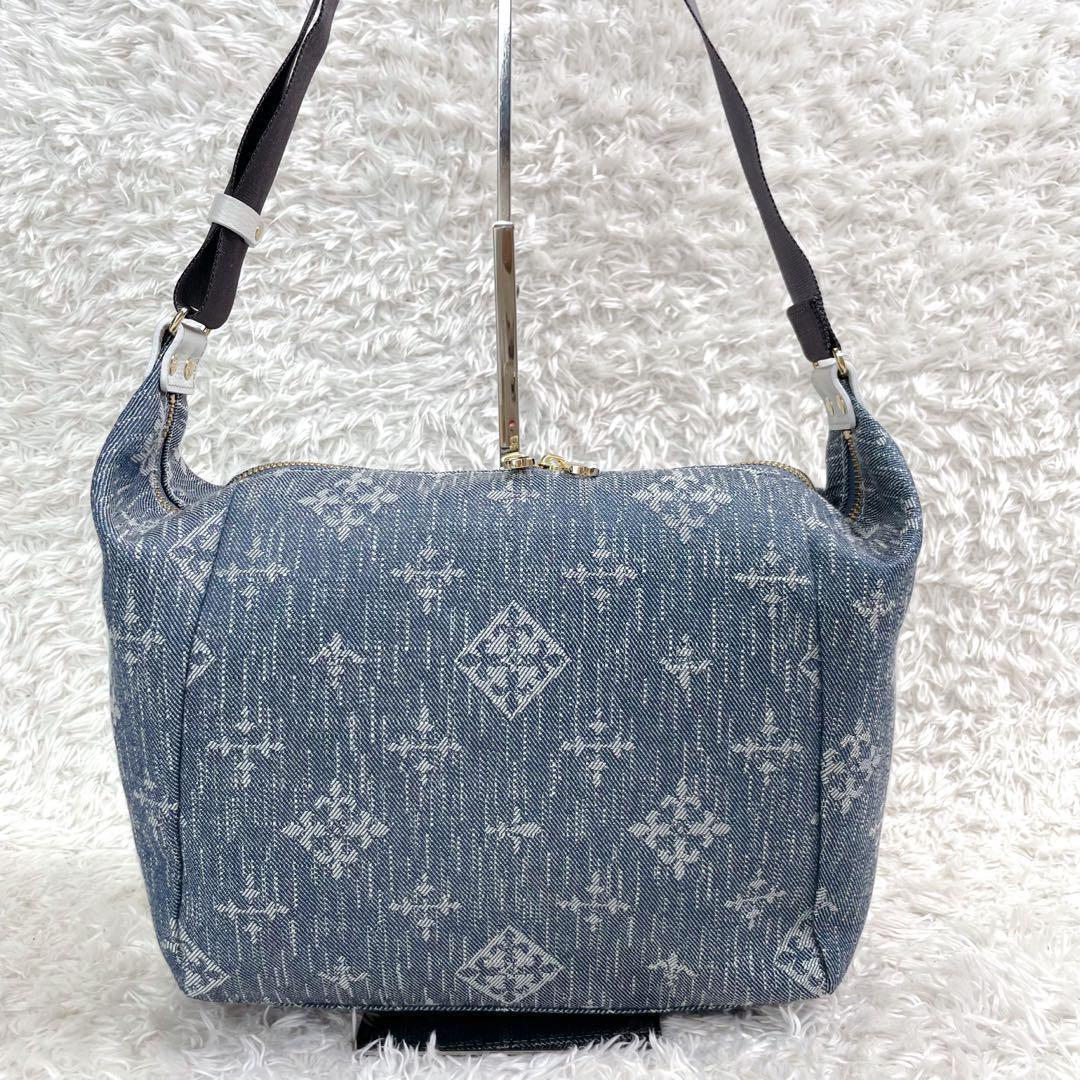 美品✨️russet ラシット デニム風 ショルダーバッグ 保存袋付き
