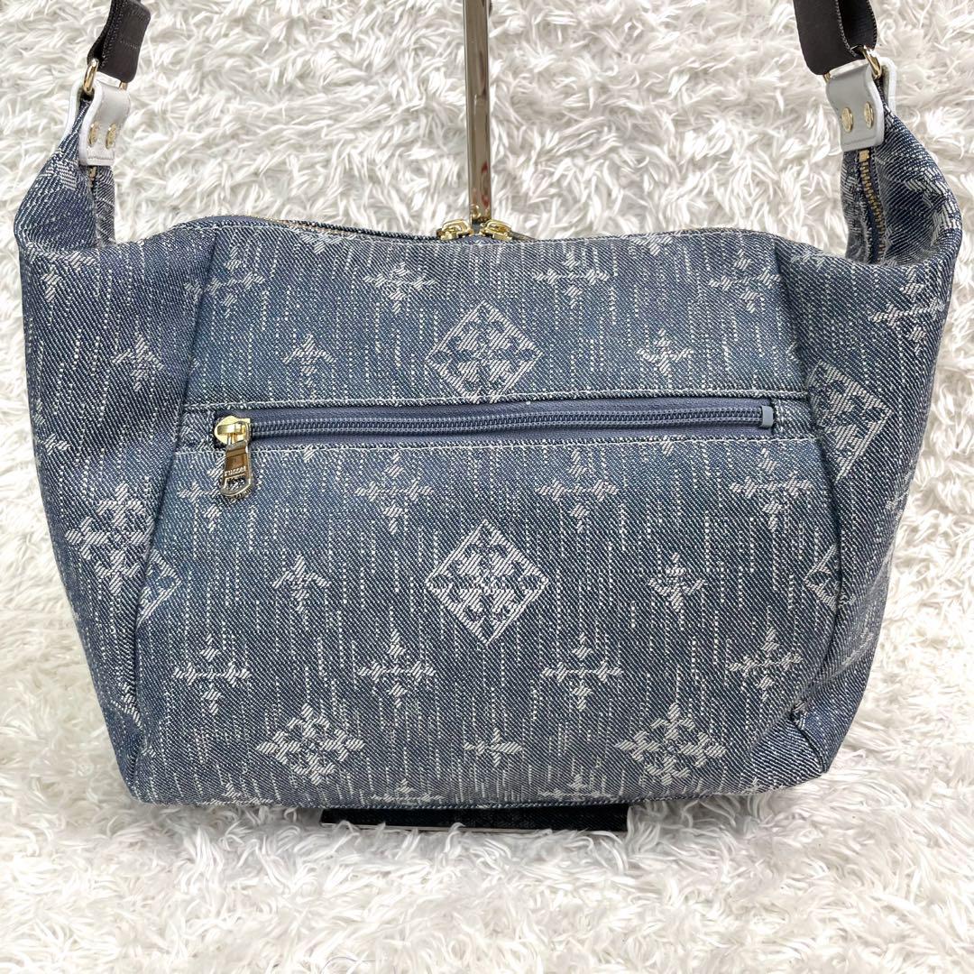 美品✨️russet ラシット デニム風 ショルダーバッグ 保存袋付き