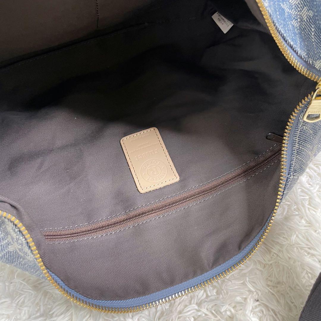 美品✨️russet ラシット デニム風 ショルダーバッグ 保存袋付き