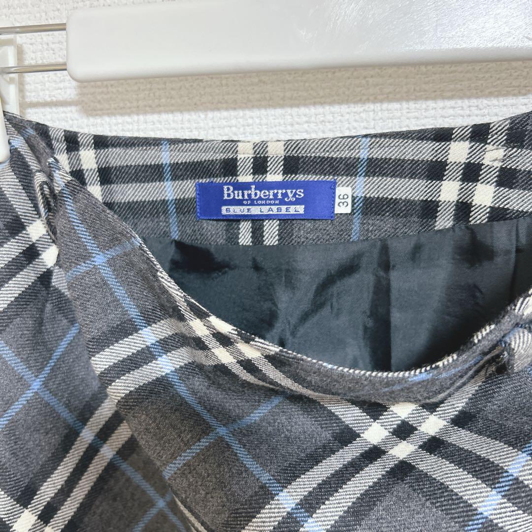 BURBERRY バーバリー ブルーレーベル ノバチェック 台形 スカート