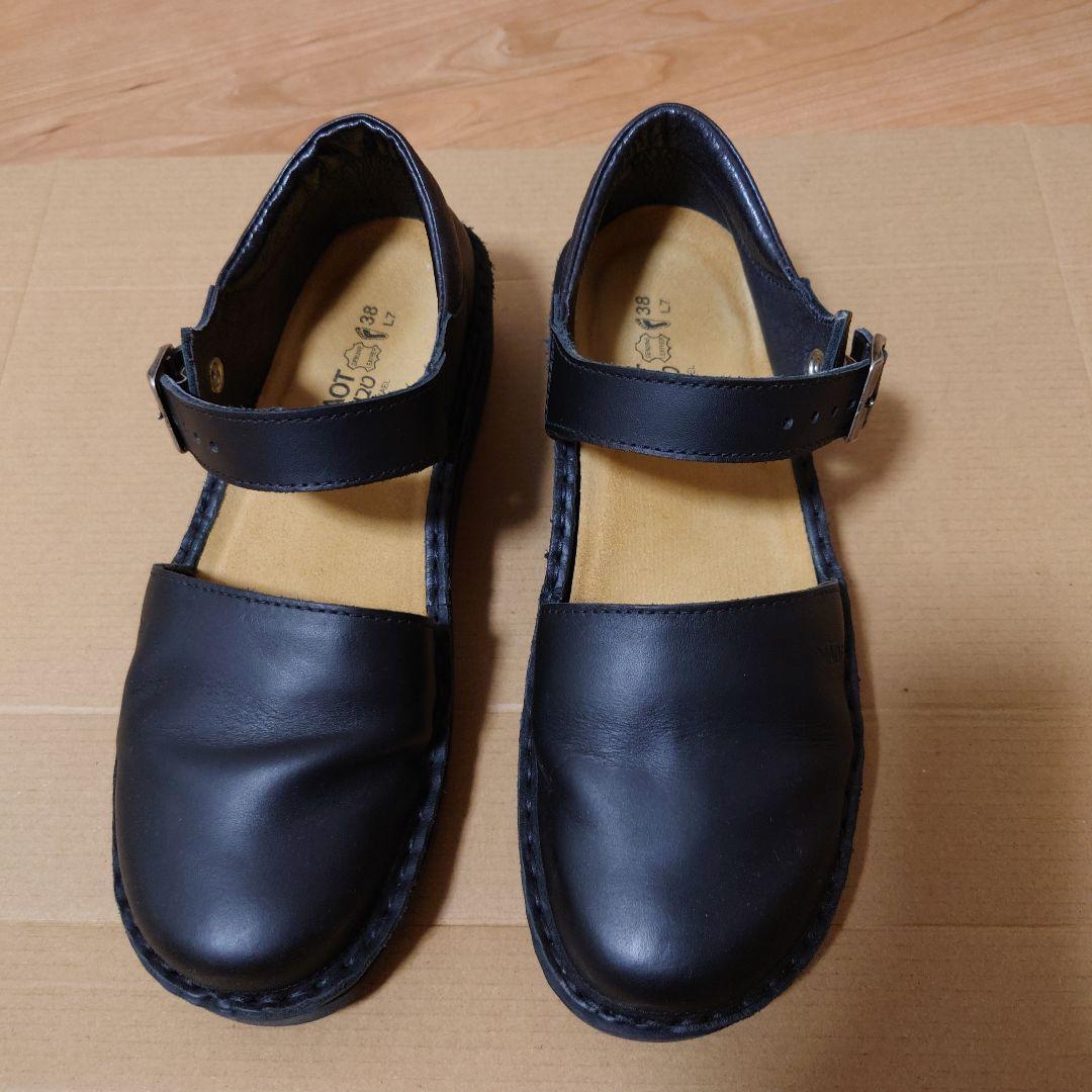 【美品】ナオト　NAOT OLGA オルガ　38　本革　ブラック　蔵前 美品】ナオト NAOT OLGA オルガ 38 本革 ブラック 蔵前 - メルカリ