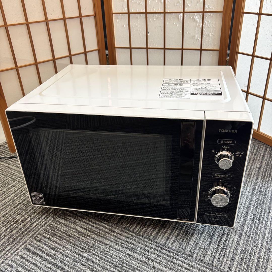 東芝 電子レンジ フラット庫内 ヘルツフリー ER-SM17-W - メルカリ