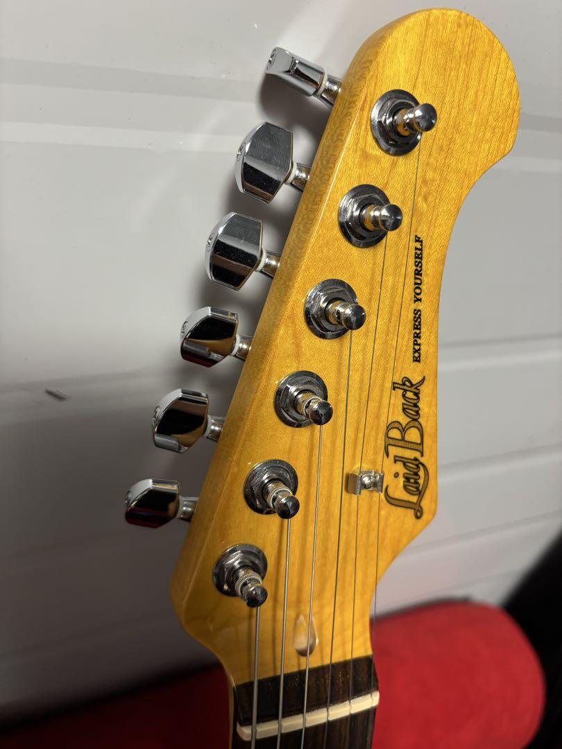 Lai Back エレキギター 青 ギターケース付き